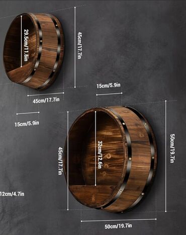 Mebellərin yığılması: Dekorativ yumru dolab-çəllək, sifarişlə hazırlanması. Restoran bar — 5