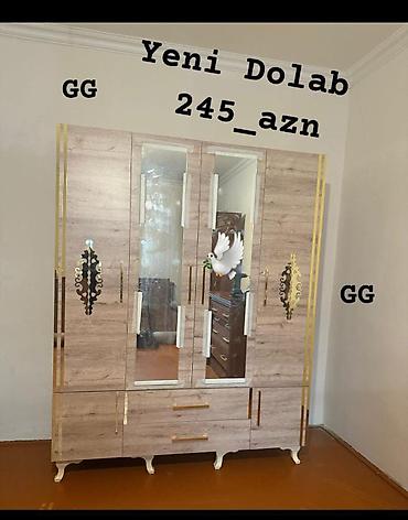 Yeni, 4 qapılı, Güzgülü, Qəhvəyi, Taxta, Açılan, Düz dolab lalafo.az -da Yeni, 4 qapılı, Güzgülü, Qəhvəyi, Taxta, Açılan, Düz dolab