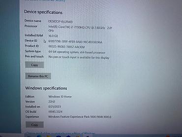 ASUS: İşlənmiş ASUS ROG, 17.3 ", Intel Core i7, 1 TB, Ünvandan götürmə, Ödənişli çatdırılma — 7