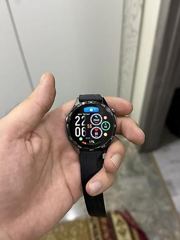 s2000 smart watch: Ağıllı saat – idman üslubunda, dairəvi displeyli model. - Rəng: qara — 1