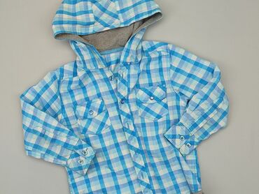 Shirts: Shirt 5-6 years, condition - Good, pattern - Cell, color - Light blue