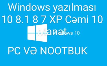 Masaüstü kompüterlər və iş stansiyaları: Windows yazılması Formatı Windows 10 8.1 8 7 Cəmi 10 Manat PC Və