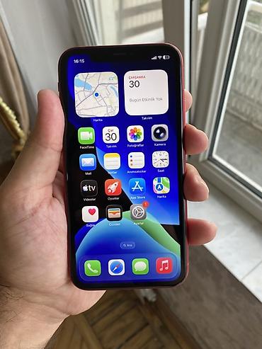Apple iPhone: IPhone 11, Qırmızı, Simsiz şarj — 5