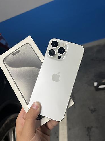 IPhone 15 Pro Max, Новый, 256 ГБ, White Titanium, 86 % at lalafo.kg IPhone 15 Pro Max, Новый, 256 ГБ, White Titanium, 86 %