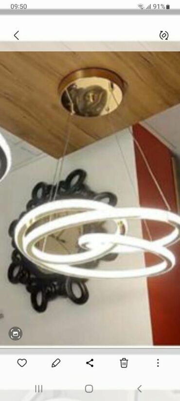 led h7 lupa: Led люстра, 3 лампы, Металл