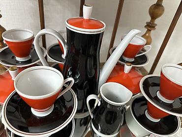 Кофейный сервиз из костяного фарфора производства Freiberger Porzellan