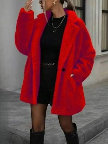 Kaputi: Ženska teddy kaput/jakna sa krupnim plišanim flisom. Model do sredine na lalafo.rs — 2 Kaputi: Ženska teddy kaput/jakna sa krupnim plišanim flisom. Model do sredine — 2