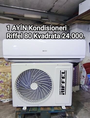 inventor kondisioner: Kondisioner Riffle, Yeni, 70-80 kv. m, Split sistem, Kredit yoxdur, Ödənişli quraşdırma