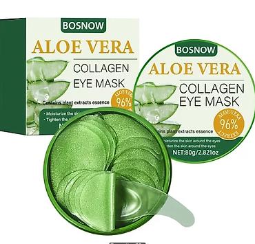 BOSNOW Aloe Vera Collagen Eye Mask – göz altı üçün hidrogel yamaqlar