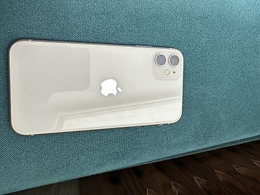 iphone 11 бу: IPhone 11, Б/у, 128 ГБ, Белый, Чехол, 77 % — 2