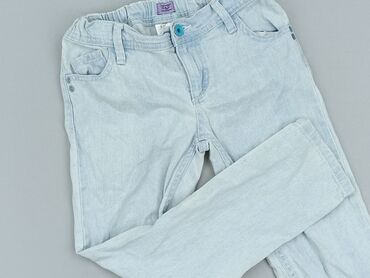 new feeling jeans: Spodnie jeansowe, F&F, 8 lat, 122/128, stan - Dobry