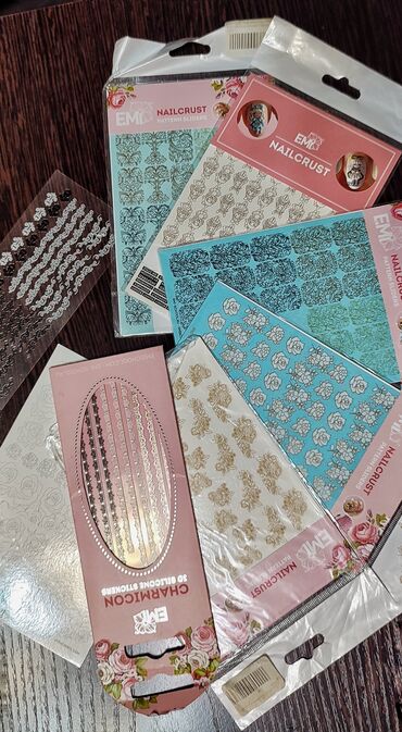 совместимые расходные материалы buromax: Набор наклеек-трафаретов для ногтей (13шт) Некоторые запакованные