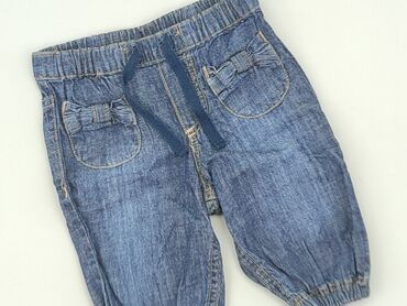 wiosenny kombinezon 56: Denim pants, H&M, 0-3 months, condition - Very good