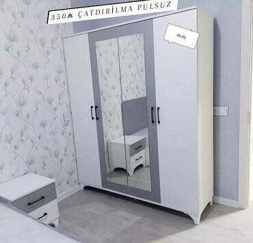 Dolablar: Yeni, Açılan, 4 qapılı Düz dolab, Qarderob, paltar dolabı, Azərbaycan — 2