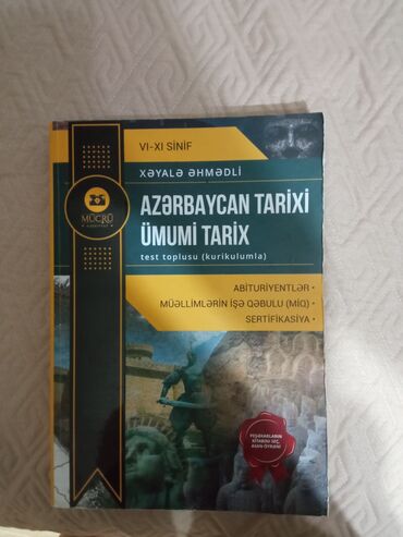 tarix testləri: Xəyalə Əhmədli tarix test kitabıdır. Təmizdir. İstifadə olunmayıb