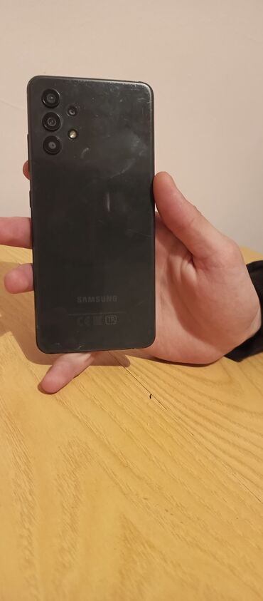 samsung a50s: Samsung Galaxy A32, 64 GB, rəng - Qara, Sensor, Barmaq izi, İki sim kartlı