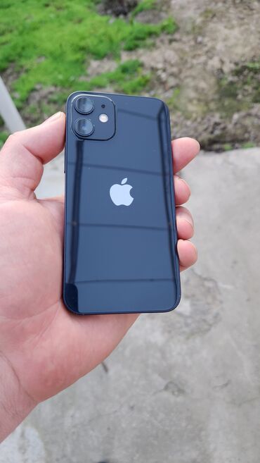 Apple iPhone: IPhone 12 mini, Б/у, 128 ГБ, Jet Black, Коробка, 76 %