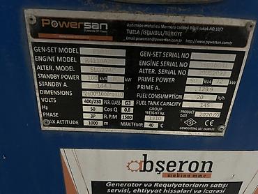 generator qiymeti: Satış, İşlənmiş, Dizel, Generator, Ünvandan götürmə, Kredit yoxdur — 2