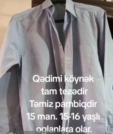 Köynəklər: Tam teze o vaxti xaricden alinmiş qedimi saruçkalar satilir. O — 4