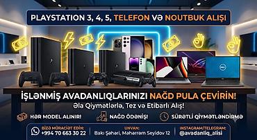 playstation azerbaycan: PLAYSTATION 3, 4, 5, telefon və noutbuk alışı İşlənmiş — 1