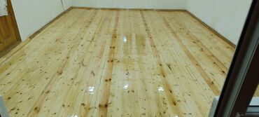 Döşəmə işləri: Pol yonqusu dolğu lak daxil iş mükəmməl olarağ işlənir — 12