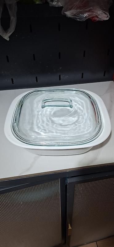 ярус пасуда: Жаропрочная форма для запекания Corelle Vitrelle с крышкой. б/у - — 1