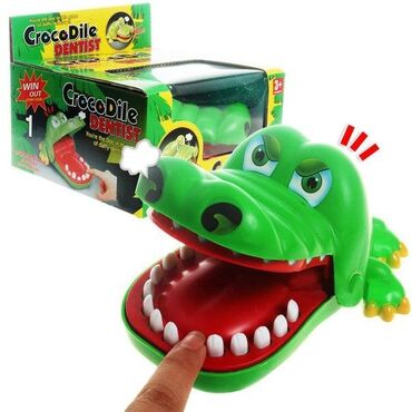 rol oyunu: Крокодил зуб игра Timsah oyunu Крокодил-дантист HJ6602-очень забавная