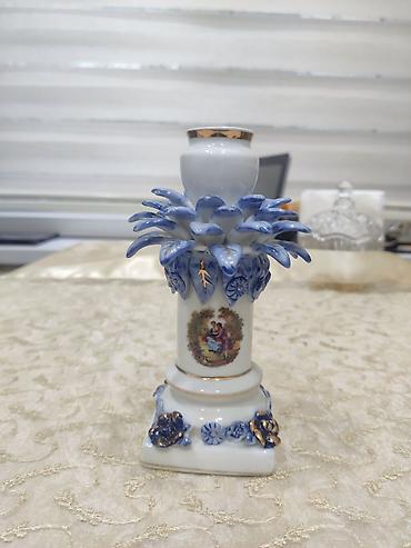 antik şamdan: Porcelan dekorativ şamlıq/vaza - Material: yüksək keyfiyyətli — 1