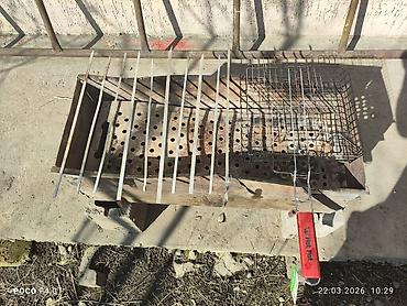 прокат мотоблок: Аренда мангала на природу.10 палочек и для курицы сетка — 2