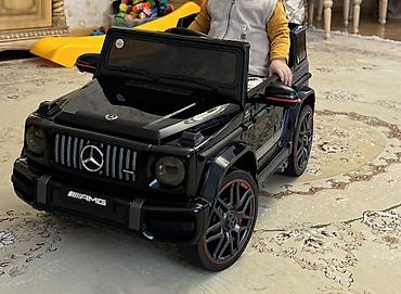 Детские электрокары: Uşaq elektrik maşını – Mercedes-Benz G-Class AMG stili, qara rəng — 1