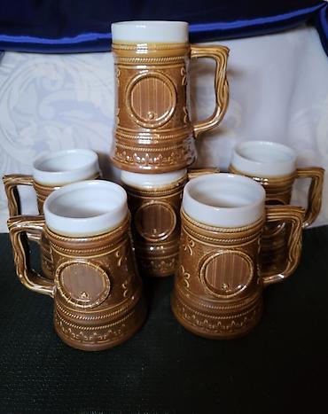 Čaše: Krigle nove Zajecar porcelan iz 70ih.god. Nove porcelanske — 4