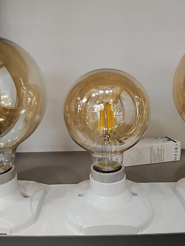 ретро лампы: Светодиодная ретро‑лампа с янтарной колбой (G125) - Тип: LED filament — 1