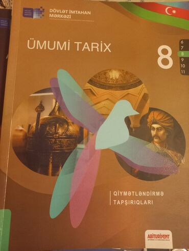 tarix dim: Ümümi tarix kitabı 8-ci sinif dim.Təzədi.Heç bir yerində cırıq yoxdur