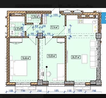 750: 3 комнаты, 73 м², Асанбай мкр Элитка, 5 этаж, ПСО (под самоотделку) — 1