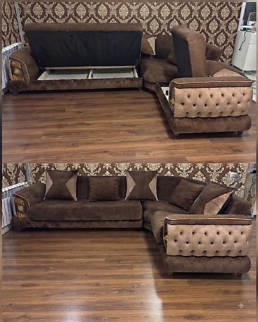 Divanlar: *550₼ KÜNC divan :-TƏCİLİ SATILIR*‼️ Açılır baza var yaxşı vəziyyətdə — 1