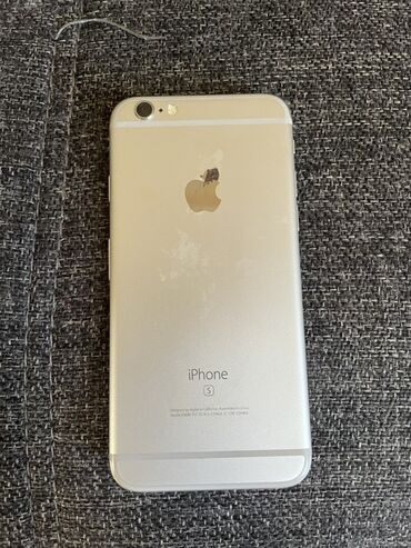 Apple iPhone: IPhone 6s, Gümüşü, Qırıq