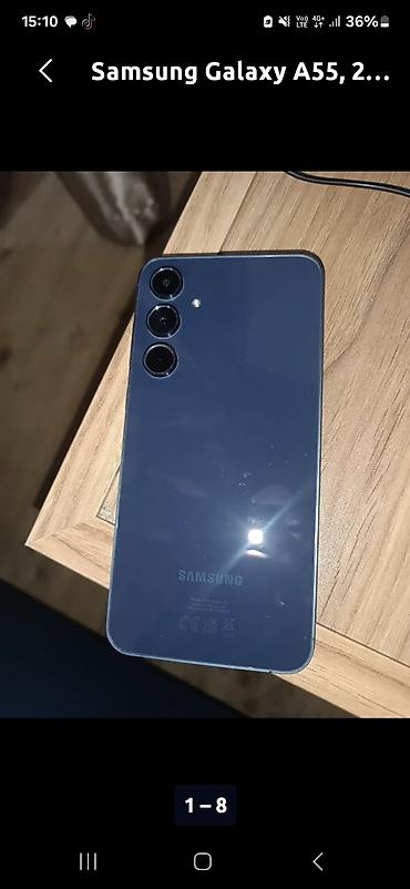 galaxy note 10: Samsung Galaxy A55 5G, rəng - Mavi, Barmaq izi — 1