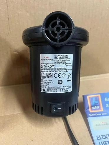 Kompresori za vazduh: Električna vazdušna pumpa 12 V – Adventuridge - Napajanje: 12 V DC — 4
