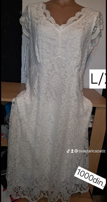 haljine calvin klein: 9Fashion Woman XL (EU 42), color - White, Evening, Other sleeves