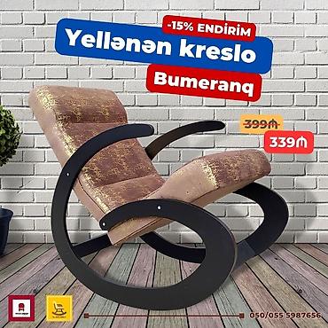 Kreslolar: Yeni, Kreslo-kaçalka, Kredit yoxdur, Şəhərdaxili pulsuz çatdırılma — 3