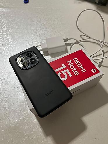 Уюлдук телефондор жана аксессуарлар: Redmi, Redmi Note 15, Колдонулган, 256 ГБ, түсү - Кара, 2 SIM — 3