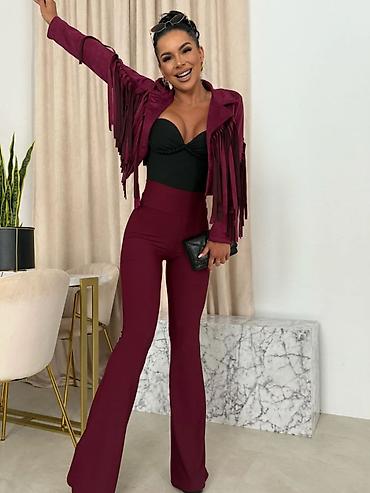 somot pantalone zenske: Jakna od velura sa resama 🌸 ✨ Efektan model koji svaki outfit čini — 3