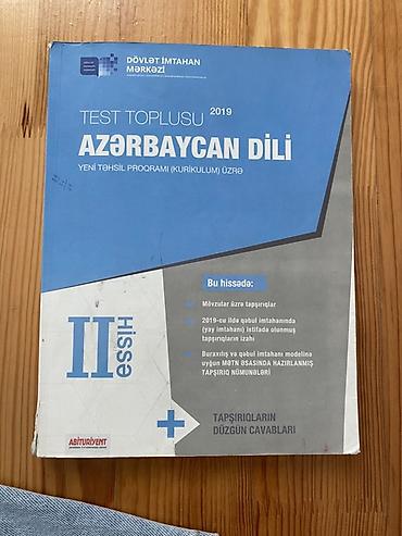 kulinariya kitabı: Məhsul: “Azərbaycan dili – Test Toplusu II hissə” (DİM, 2019), yeni — 1