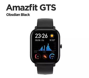 amazfit pace: Amazfit GTS black obsidian ağıllı saatı. Saatda hava proqnozu, ürək — 1