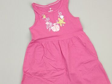 rozowa sukienka w kwiaty: Sukienka, Lupilu, 3-4 lat, 98-104 cm, stan - Bardzo dobry