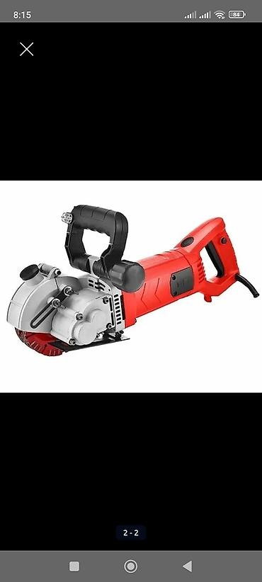 kanal açma makinası: Elektrik divar oyucu (wall chaser) – ikili diskli, toz çıxışlı — 2