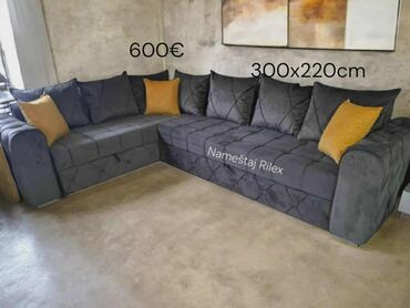 Sofe i kaučevi: Ugaone i ležajne garniture – Nameštaj Rilex - Model 1: kompaktna — 28