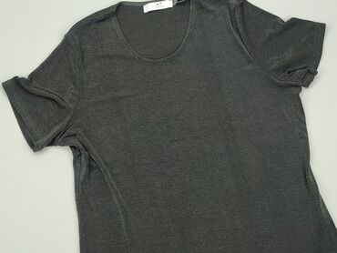 szare t shirty z nadrukiem: T-shirt, M (EU 38), condition - Very good