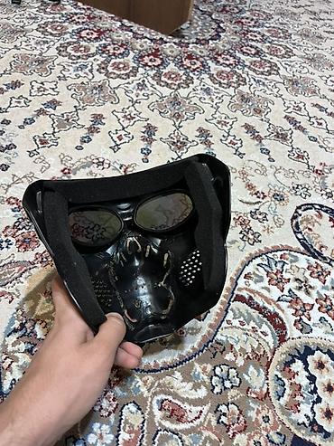alet cantası: Qara “skull” dizaynlı tam üz maskası - Material: sərt plastik korpus — 2