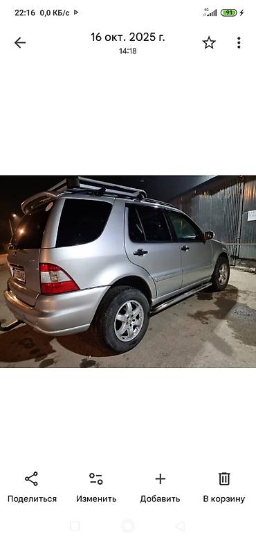 Mercedes-Benz: Mercedes-Benz M-Class: 2003 г., 4 л, Автомат, Дизель, Внедорожник — 6